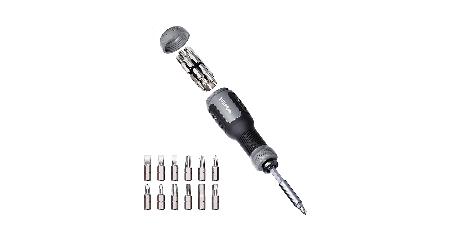 Wewtool T2 ダークグレー Wesdut 13-in-1 Multi-bit Screwdriver Set Tool All in One