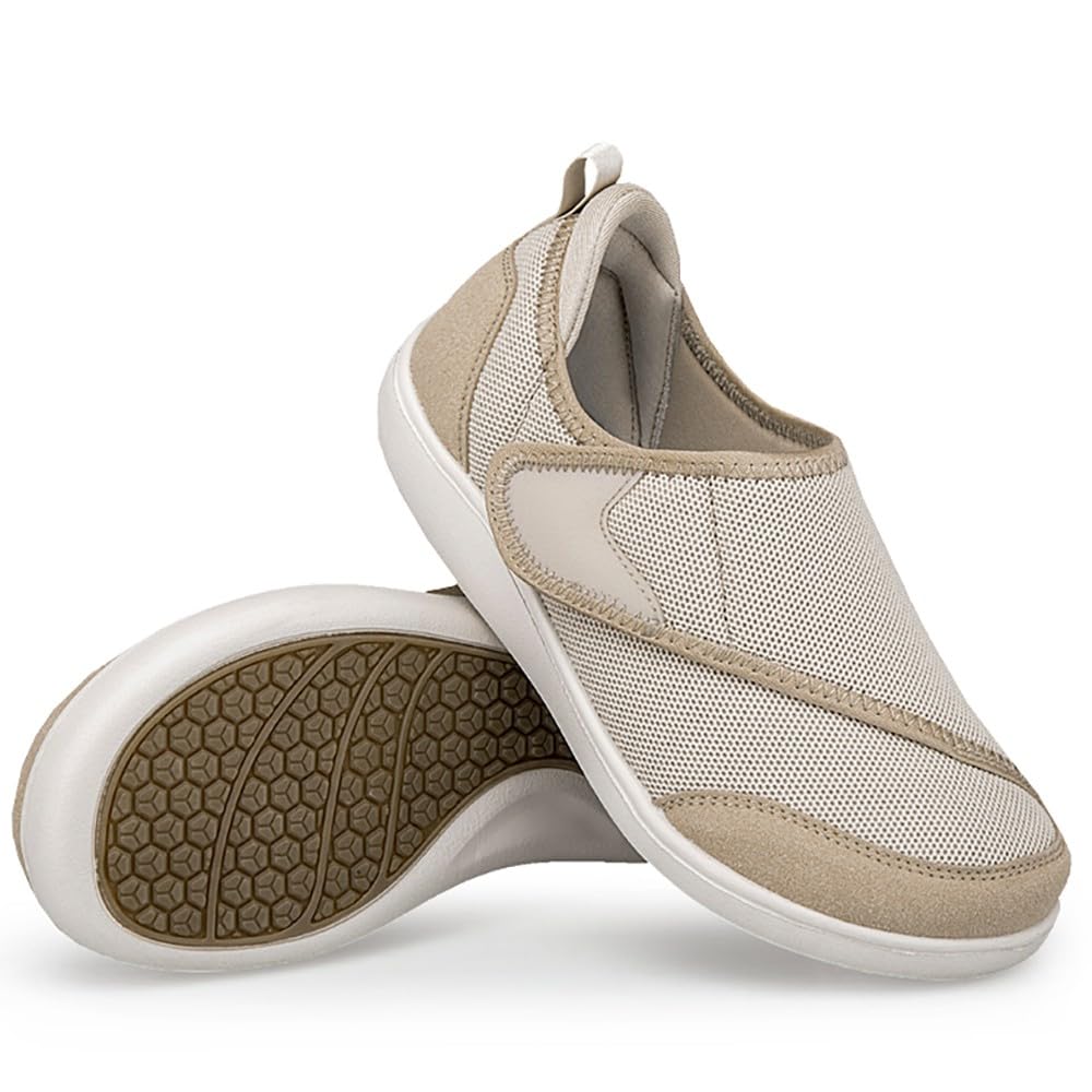 Eagsouni Chaussons Diabétiques Hommes Femmes Extra Larges Respirant Léger Anti-dérapante Confortables Chaussures de Marche Orthopédique de réhabilitation Aînés Soulagement De La Douleur Au Pied