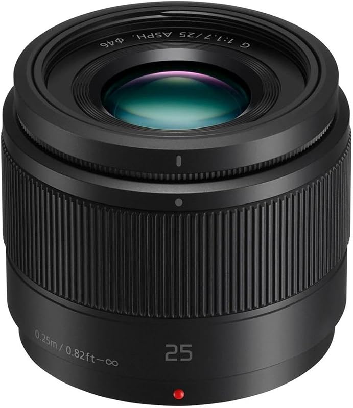 Panasonic LUMIX G Lens, 25mm, F1.7 ASPH, Mirrorless Micro Four Thirds, H-H025K (USA Black) | 25mm, H-H025K, F1.7 ASPH, Mirrorless Micro Four Thirds