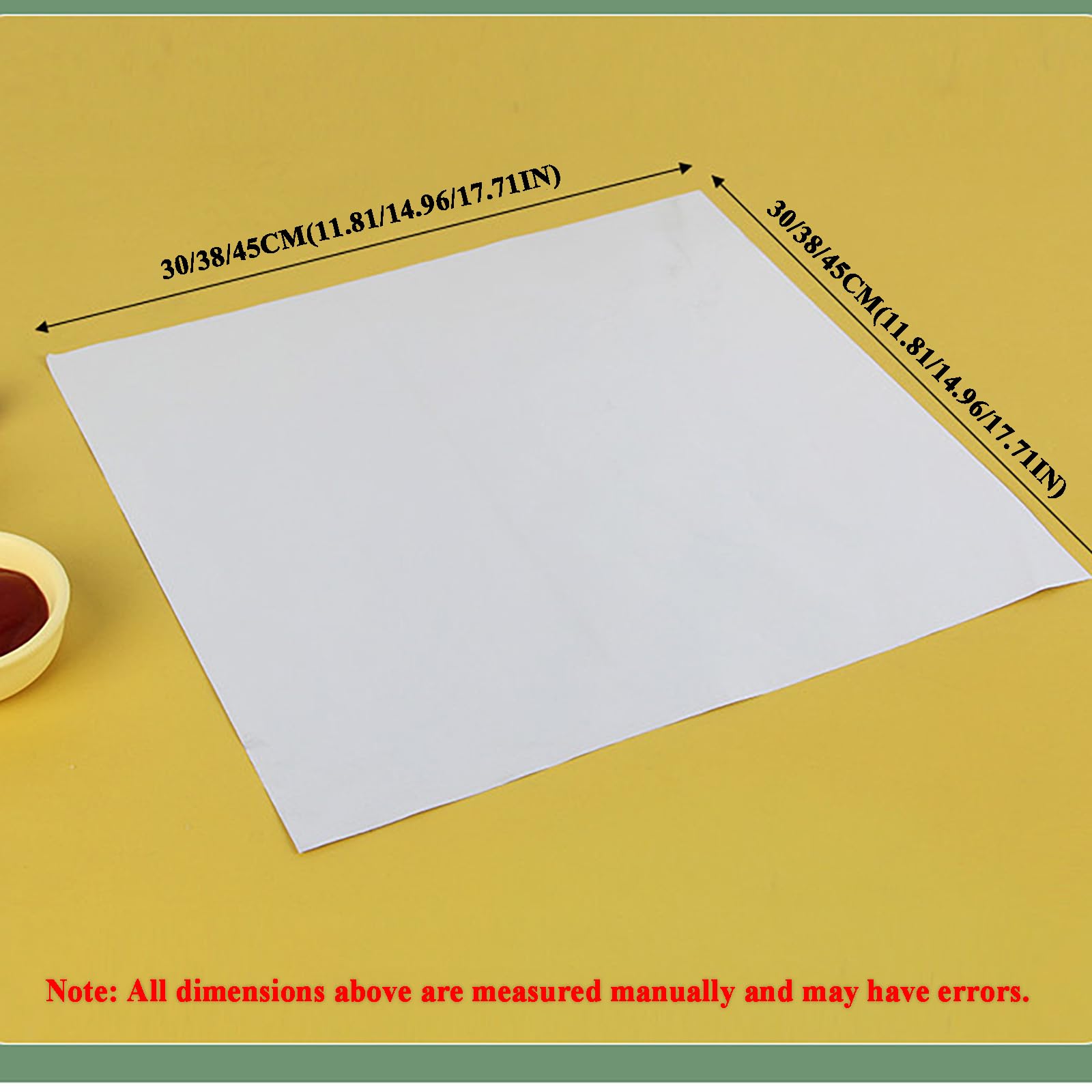 200 Hojas de Papel Aluminio Premium Precortadas 20μm - Resistente a la Grasa para Envolver Hamburguesas, Sándwiches, Perros Calientes y BBQ - Lámina Aislante(Size:30 * 30cm)