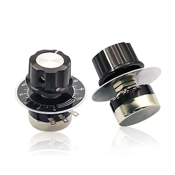 2PCS RV24YN20S B502 5K Rotary Potentiometer with Knobs & Dials