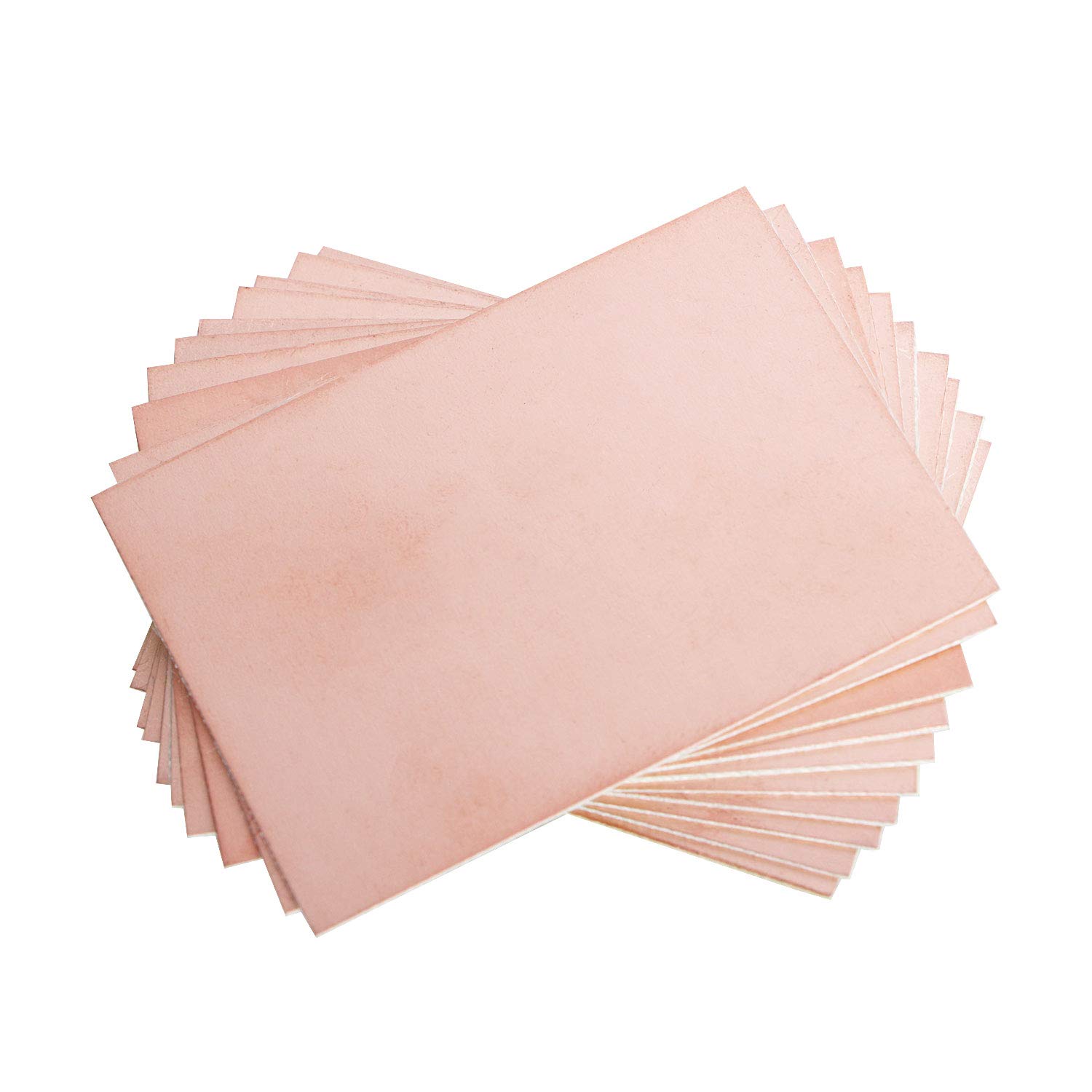 Aoje-Link Double Sided Copper Clad PCB Laminate Circuit Board, FR-4 Glass Fiber, 70 x 50 x 1mm, 10pcs, Red copper - Image 3