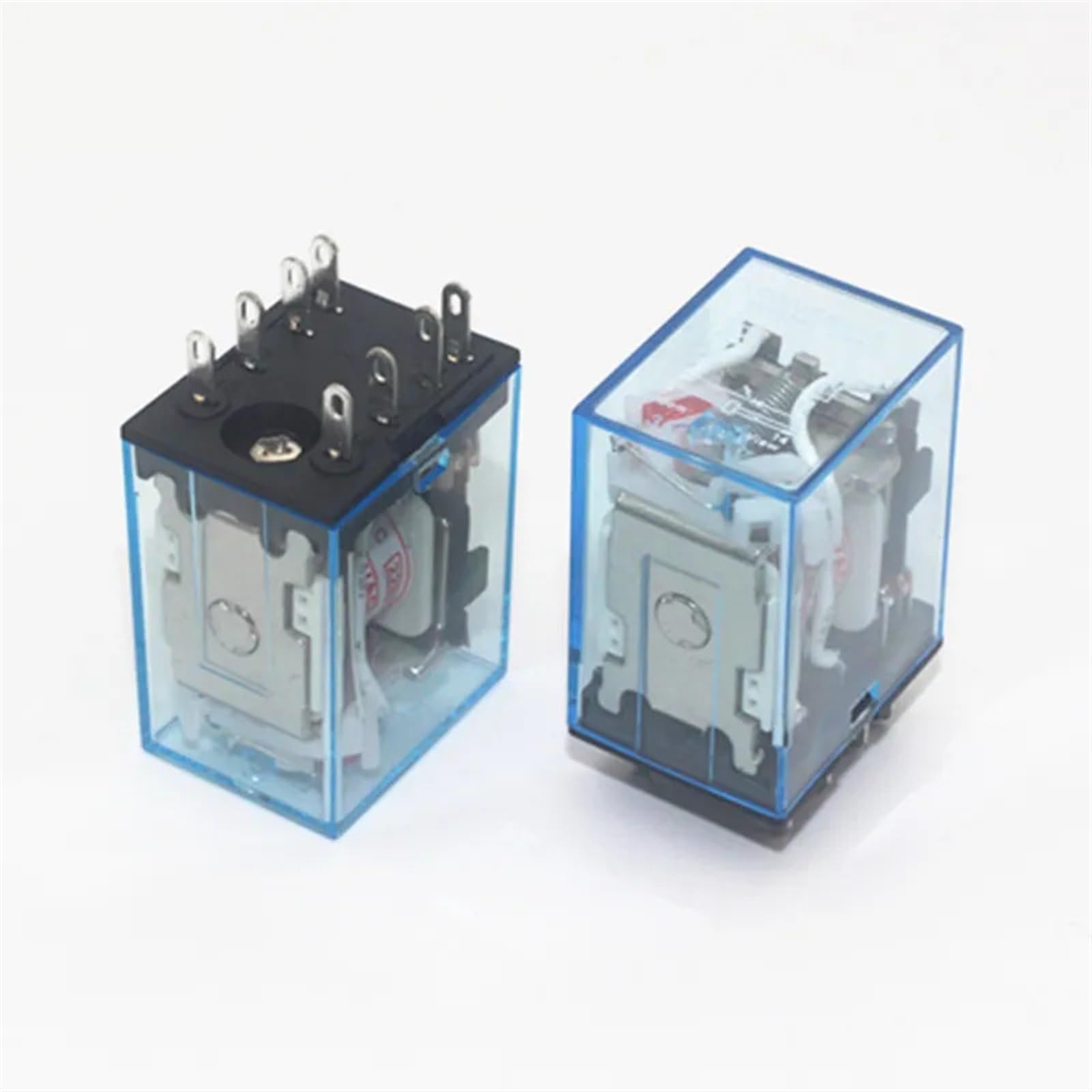 10 Uds MY2P HH52P MY2NJ bobina de relé General DPDT Micro Mini interruptor de relé electromagnético con LED AC 110V 220V DC 12V 24V 380V(AC110V)