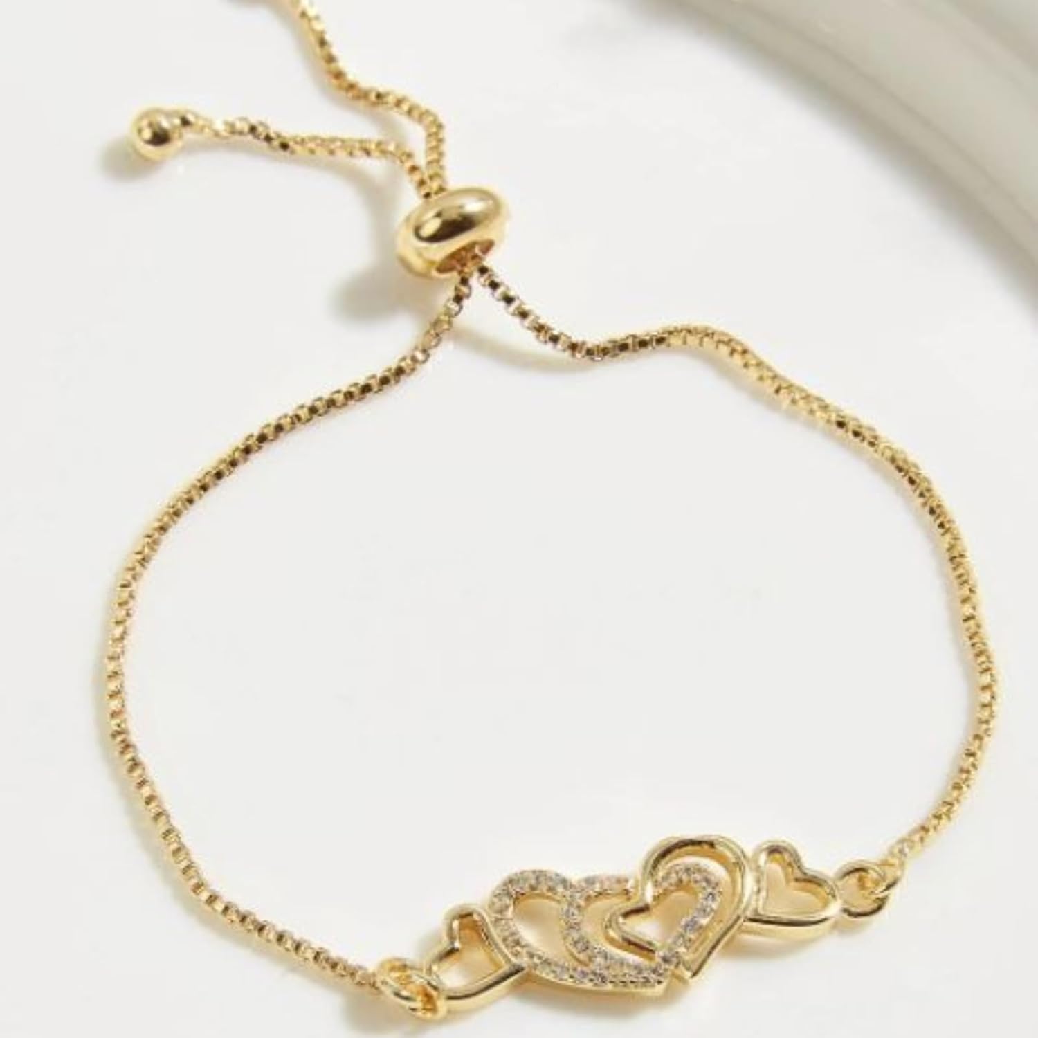 Mother Daughter Bracelets Gold Heart Bracelet To My Daughter Forever Connected Bracelet Birthday Jewelry Gifts for Women - Image 3