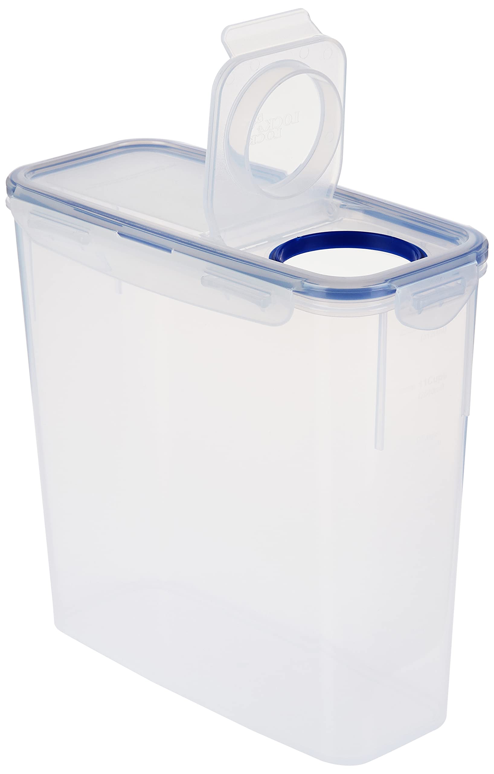 LocknLock Easy Essentials - Set di 8 contenitori per alimenti, per pasta, farina, zucchero, coperchi ermetici, senza BPA, lavabili in lavastoviglie, trasparenti