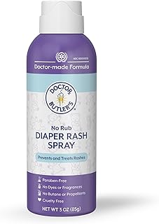 Doctor Butler's Baby Diaper Rash Spray – No-Rub Sprayable Diaper Rash Ointment to Prevent and Treat Rashes, Skin Protectant Spray with Touch Free Application* (3oz)