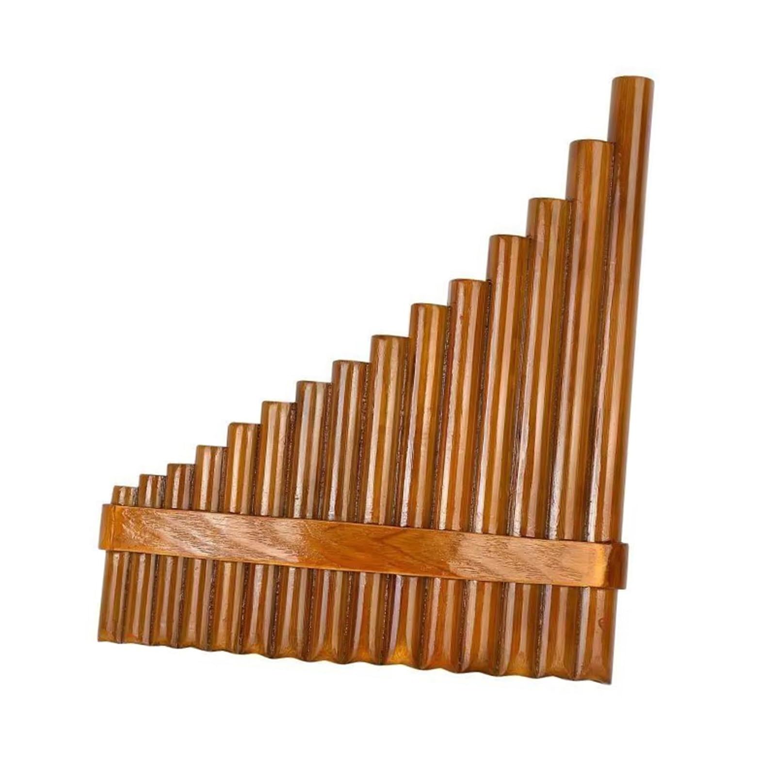 Profesjonalne Fletni Pana Instrument Rurowy G dur 15 W Kolorze Brązowym(Right hand)