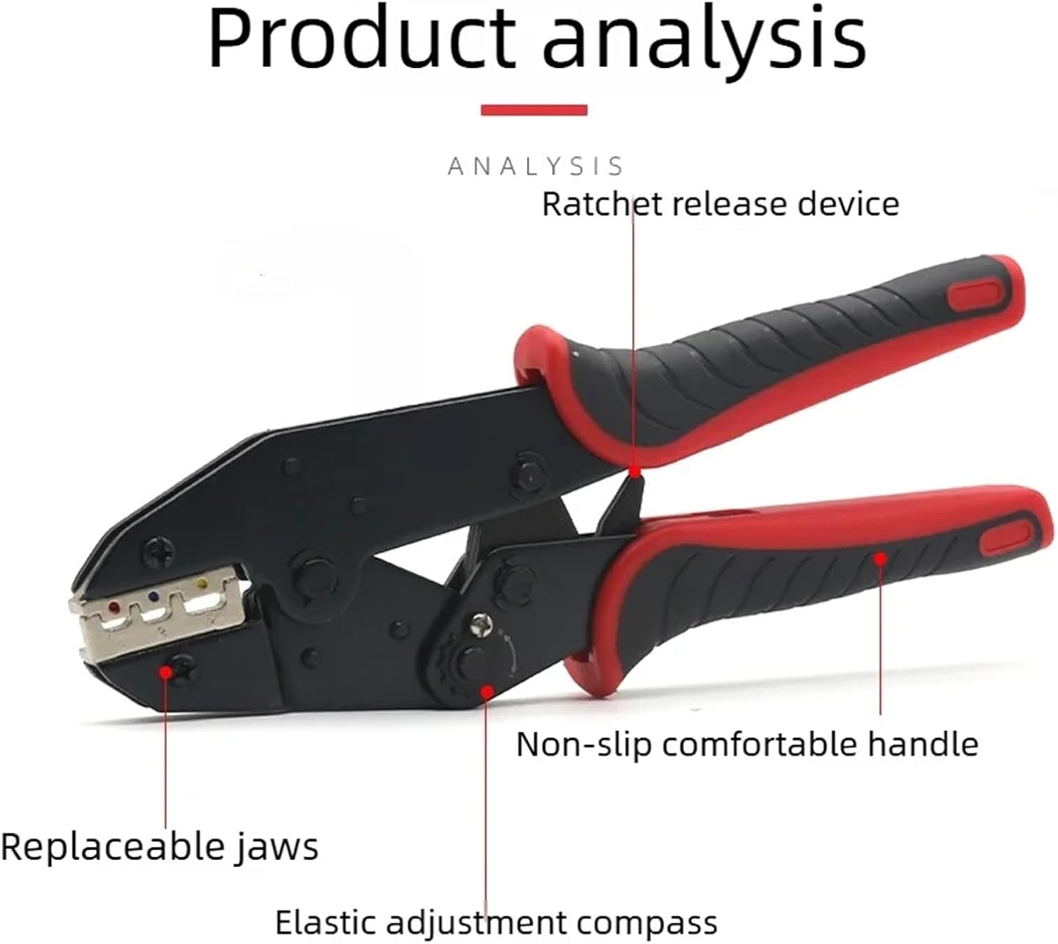 1pcs HSD-125 Insulated Terminal Crimping Pliers for RV/SV/MPD/FRD/BV Middle Tube Cold Press Industrial Electrical Wiring Tool(HSD-10N 8set)