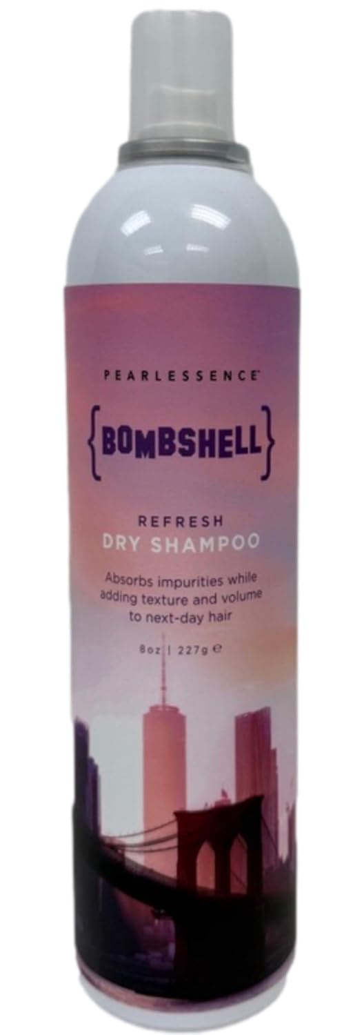 Pearlessence Bombshell Refresh Dry Shampoo | Absorbs Impurities, Adds Volume & Texture to Hair | No Water Needed, Lightweight Formula (8 Oz)