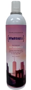Pearlessence Bombshell Refresh Dry Shampoo | Absorbs Impurities, Adds Volume & Texture to Hair | No Water Needed, Lightweight Formula 8 Oz