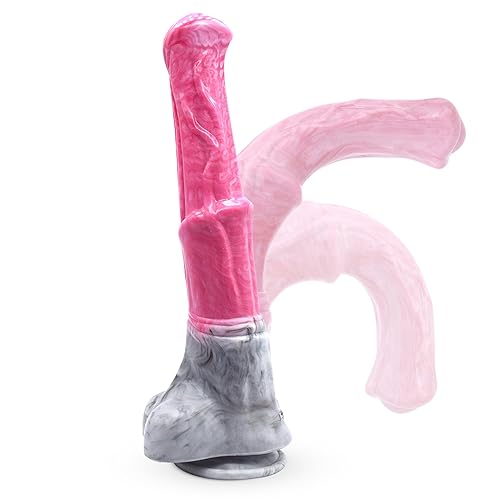Horse Dildo Realistic Silicone Monster Anal Dildo 12inch Long and Thick Dildos Anal Sex Toy with Suction Cup, Big Adult Toy for Men Gay and Women Strap on