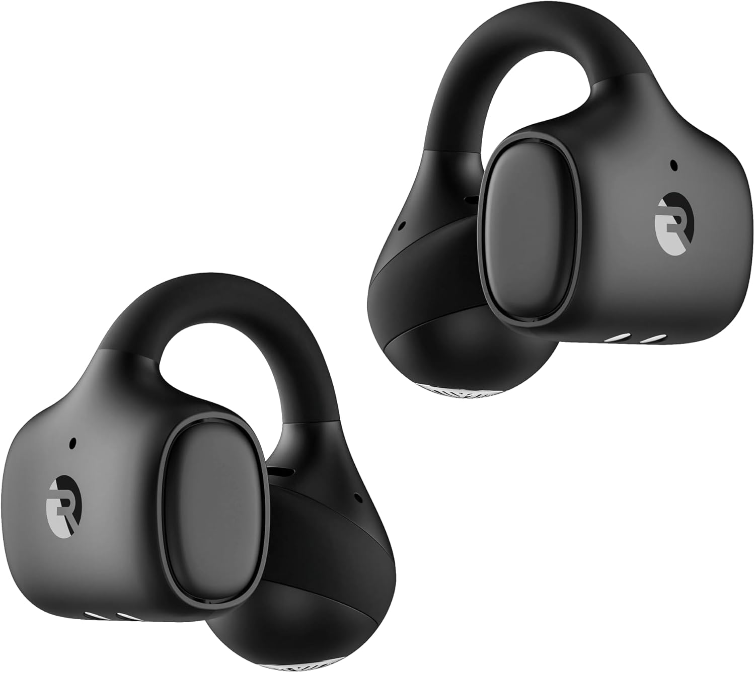 Raycon Everyday Clip On Earbuds - Open Ear Headphones, Lightweight Wireless Earbuds Bluetooth, Sweat & Water Resistant Earphones, Clip Earbuds with Buttons, 30 Hours Battery Life (Carbon Black)