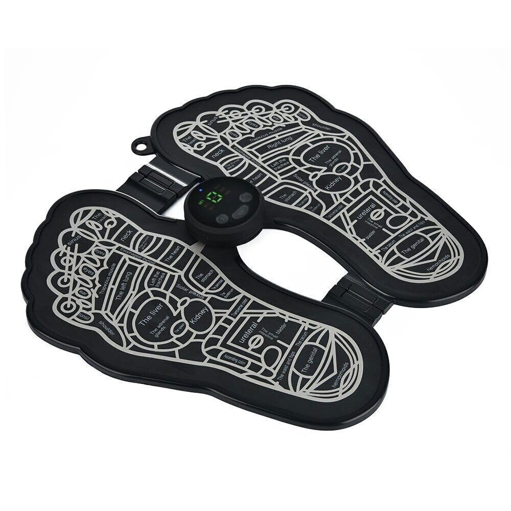 RAHODU EMS Foot Massager Mat for Neuropathy - Foot Massager for Pain Plantar Relief, Improve Circulation, Muscle Relaxation, Portable & Rechargeable Feet Massager Heavy PVC Pad with 8 Modes &19 Levels (B0D351X2C4) Amazon Price History, Amazon Price Tracker
