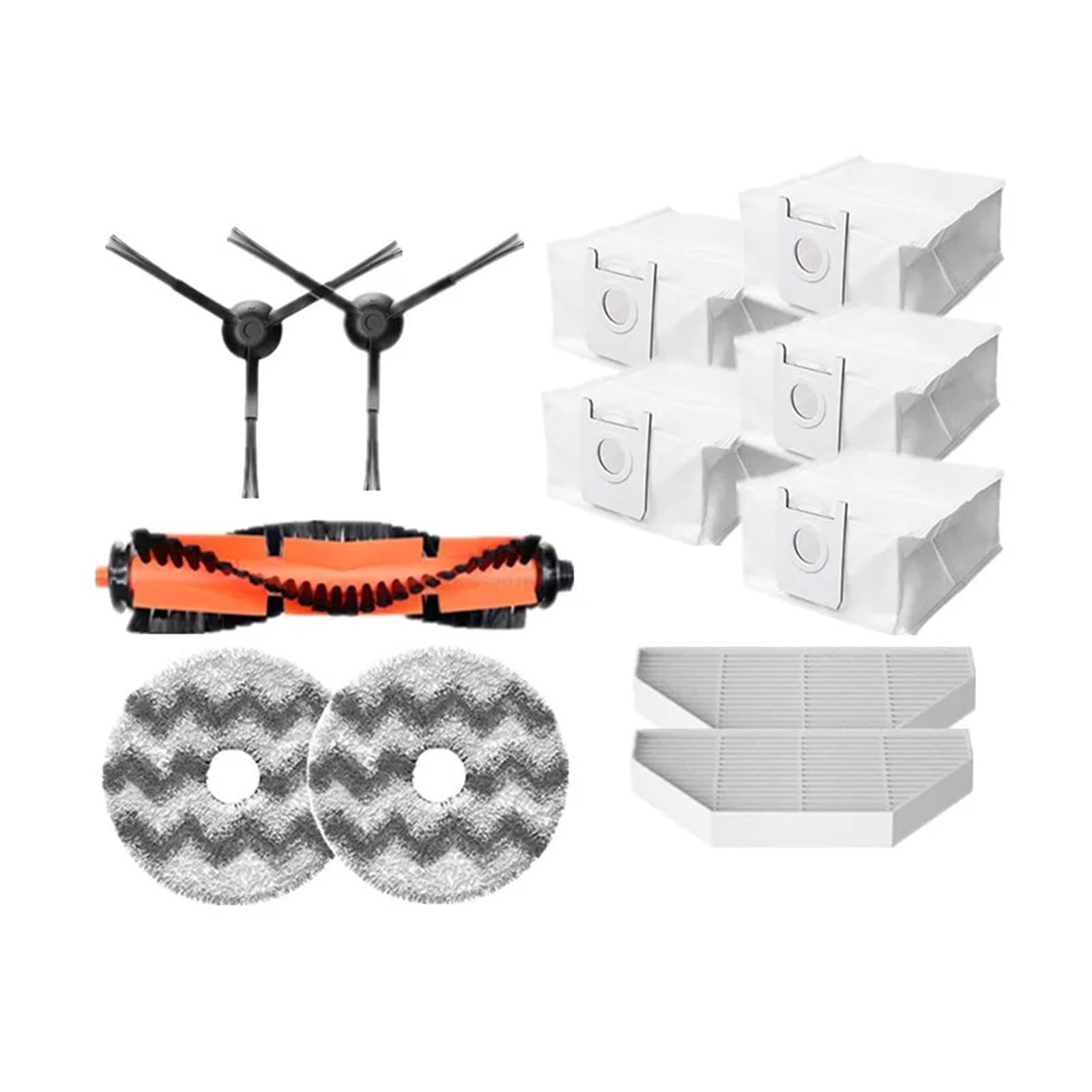 Balai lavable pour ROIDMI EVA et brosse latérale pour nettoyer les angles oubliés