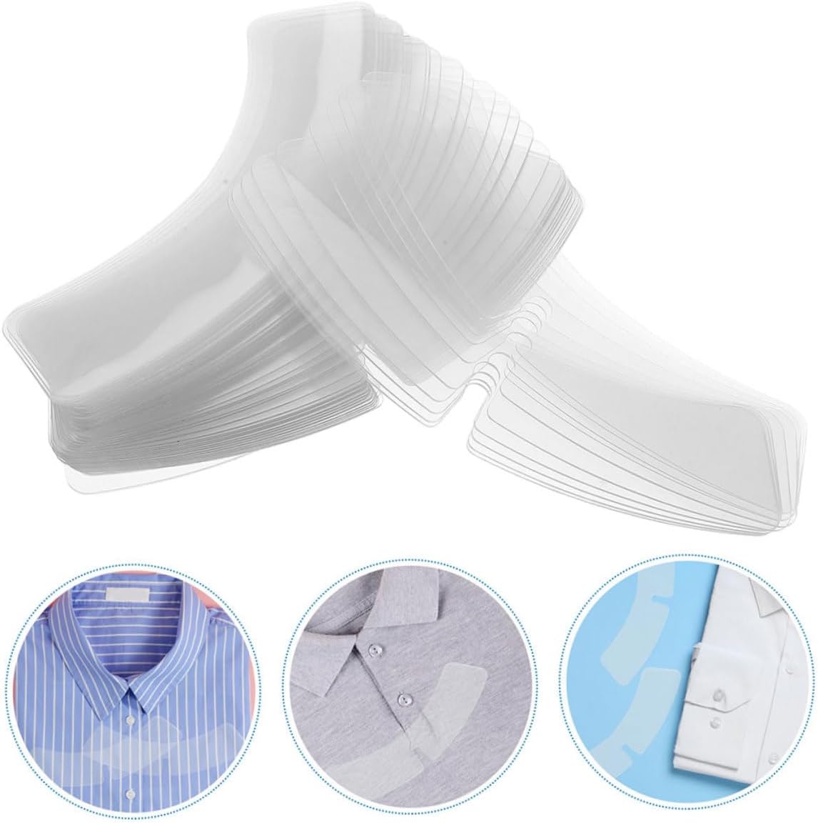 Men's Shirt Collar Stays 200 Count Collar Fixing Supplies for Dress and Casual Shirts