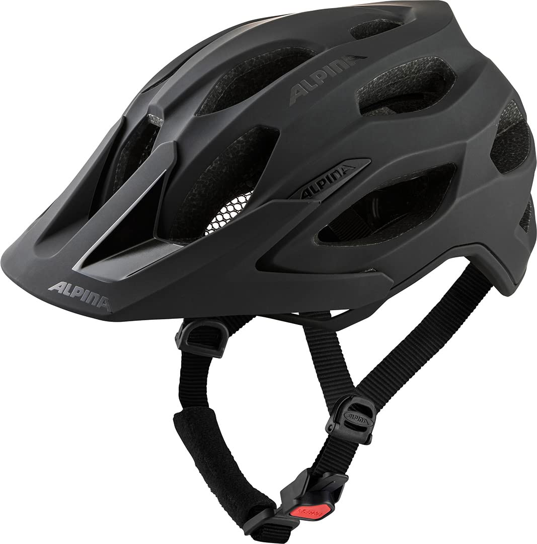 ALPINA Carapax 2.0, Casco da Bicicletta Unisex Adulto, Black Matt, 52-57 cm
