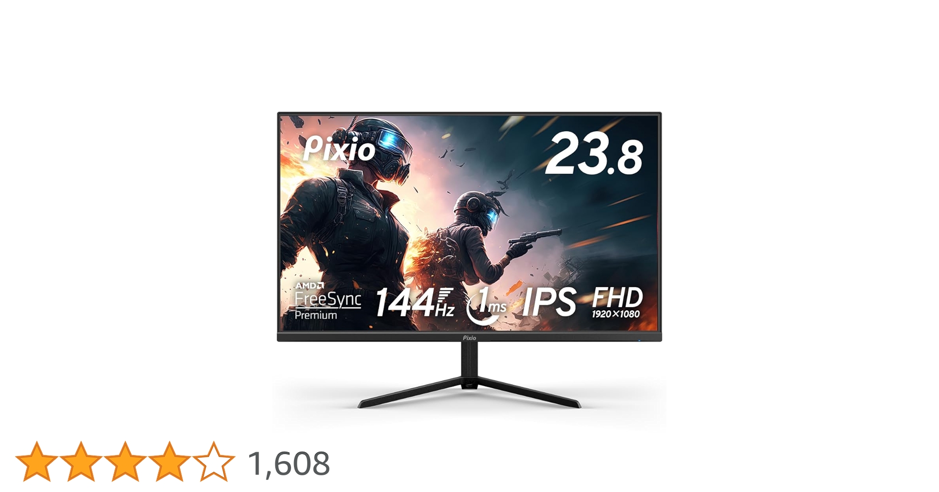 pixio ピクシオ ゲーミングモニター 144Hz PX248PA PX248PA | 23.8インチ 144Hz FHD Fast IPSゲーミングモニター