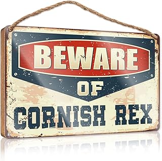 COTECI Home For The Holidays Sign Beware of Cornish Rex Sign Hanging Wooden Plaque Decoration Winter Welcome Sign For Front Door (Size : 15X28CM)