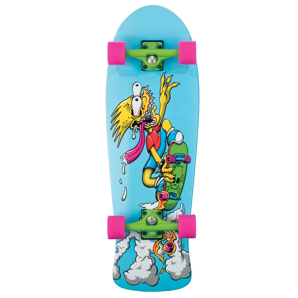 Santa Cruz Slasher 11112614 Bart Simpson Longboard 9.8 x 30.2