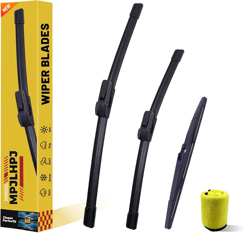 Palhetas do limpador de para-brisa Mpjlhpj para Chevrolet Trax 2024–2026 – Kit com 3 unidades