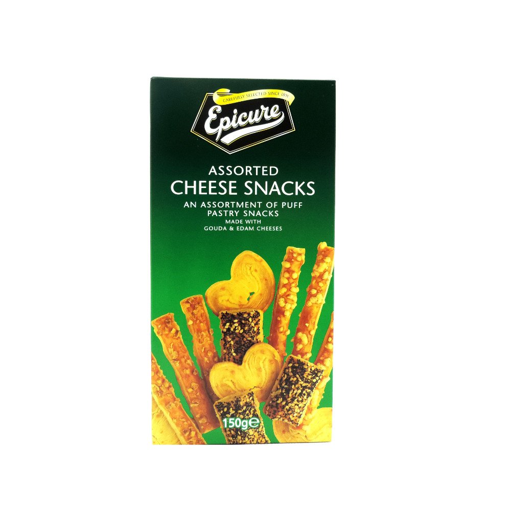Epicure Assorted Cheese Snacks 150g (Case of 14) Amazon.de Sport