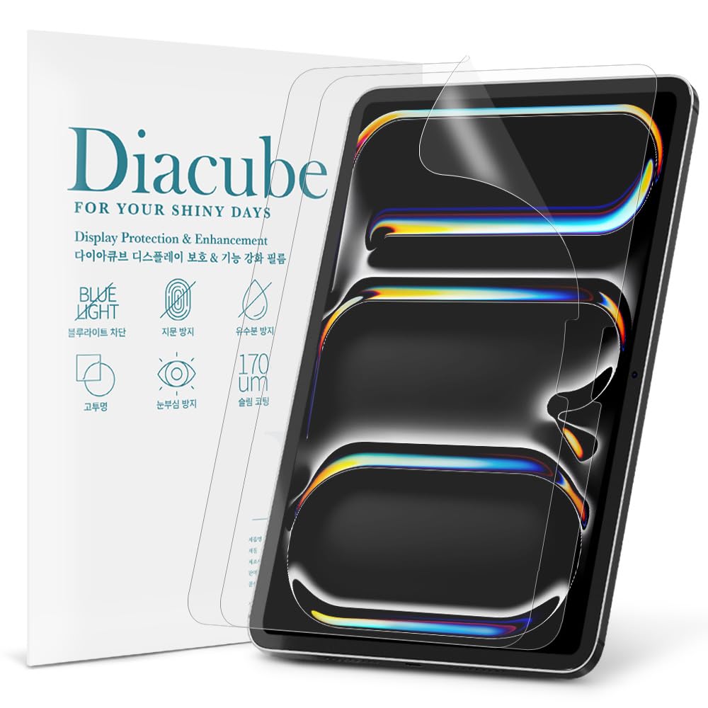 2-Pack Anti Glare Screen Protector with Blue Light Filter For iPad Pro 13 inch M5 2025 / M4 2024, Anti-Glare Matte PET Film, Anti-Fingerprint, High Touch Sensitivity, Easy Installation