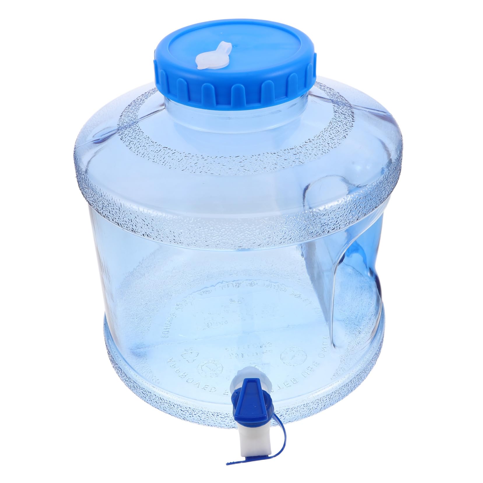 TOYANDONA Bidon Eau Portable avec Robinet Pc Alimentaire Seau Large pour Camping Randonnée et Urgence Bleu Ciel Facile à Transporter et Nettoyer
