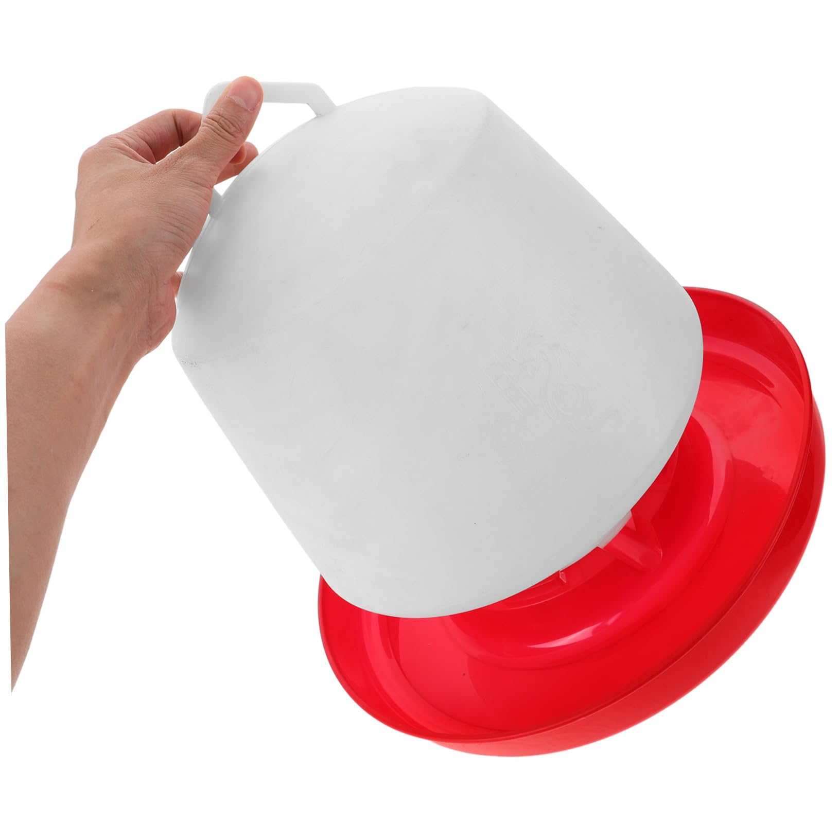 ORFOFE Mangiatoia per Pollame e Contenitore per Alimentazione Uccelli, Grande Capacità da 16 Kg, Resistente e Stabile per Polli e Volatili da Cortile, Facile da Pulire e Uso Esterno