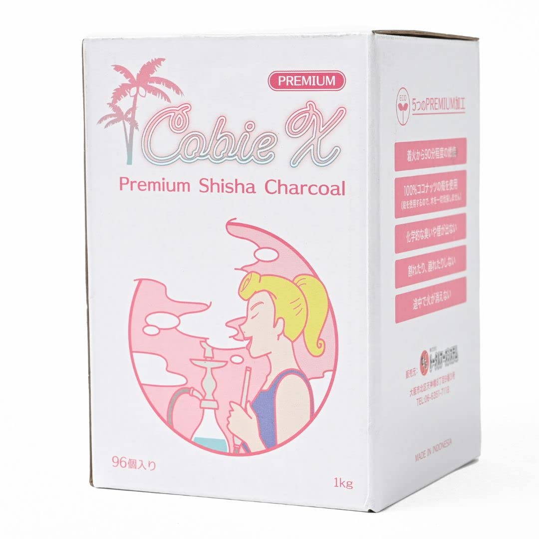 Amazon.co.jp: Premium COCO FIRE X Shisha Charcoal, 2.2 lbs (1 kg