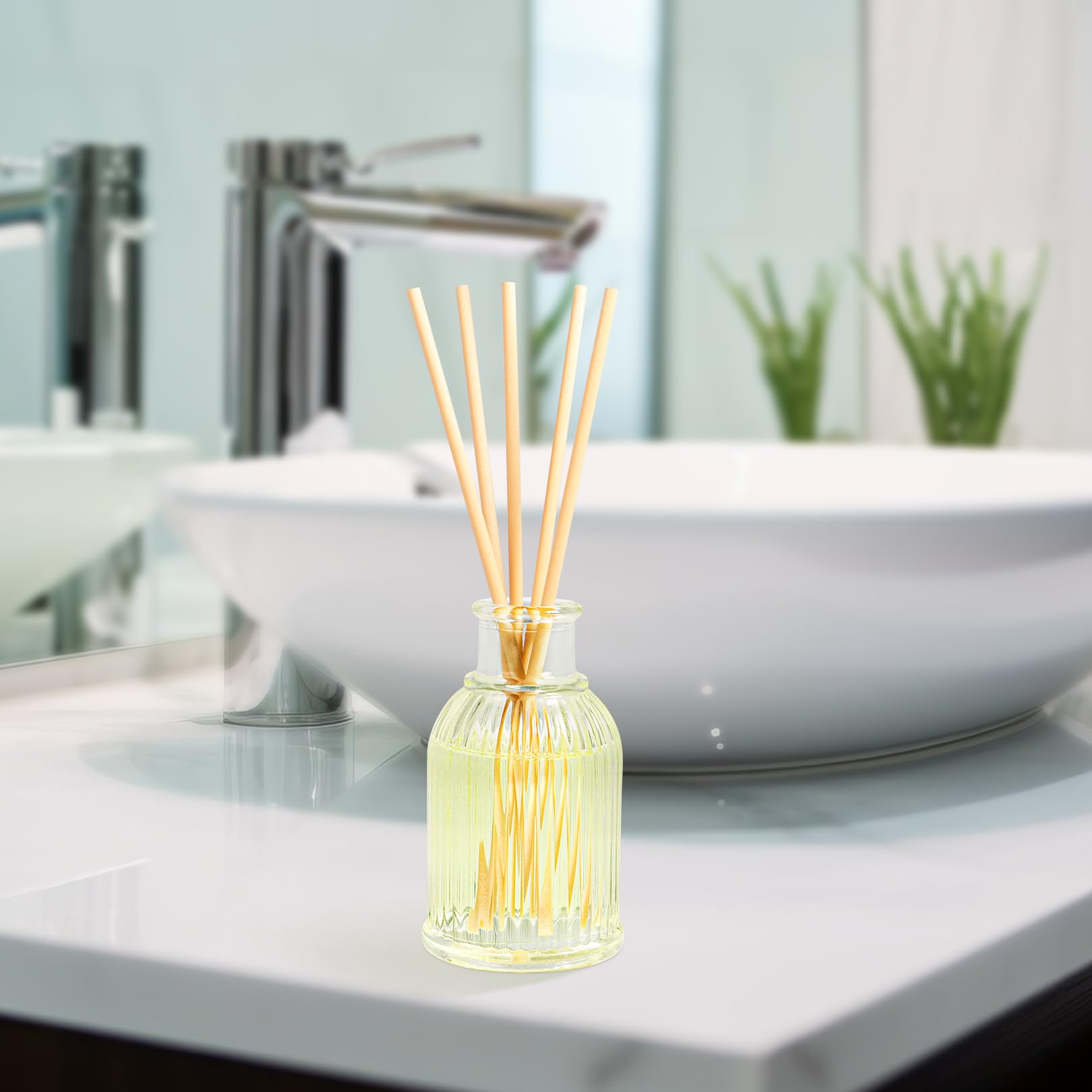 Set di 2 diffusori a bastoncini di Osmanthus, oli essenziali aromatici Kumquat, fragranza ambrata per la casa, con 10 bastoncini, deodorante per aromaterapia, decorazione per stanza da bagno,