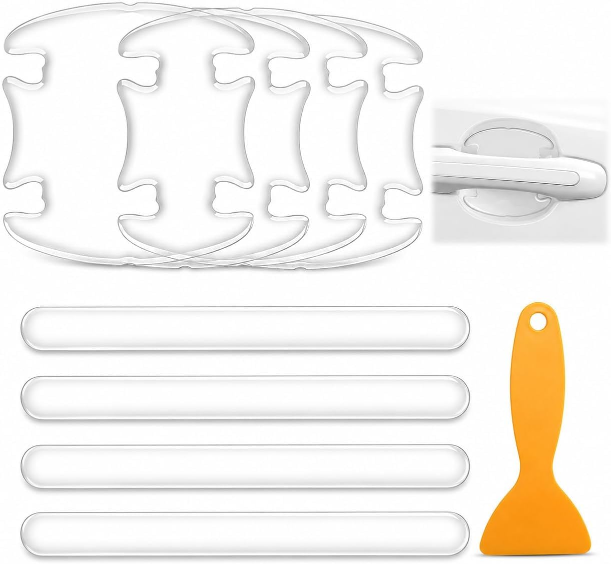 QWHZHICHIWYLFA 8 Pcs Car Door Handle Protectors for BMW 5er G61 2024