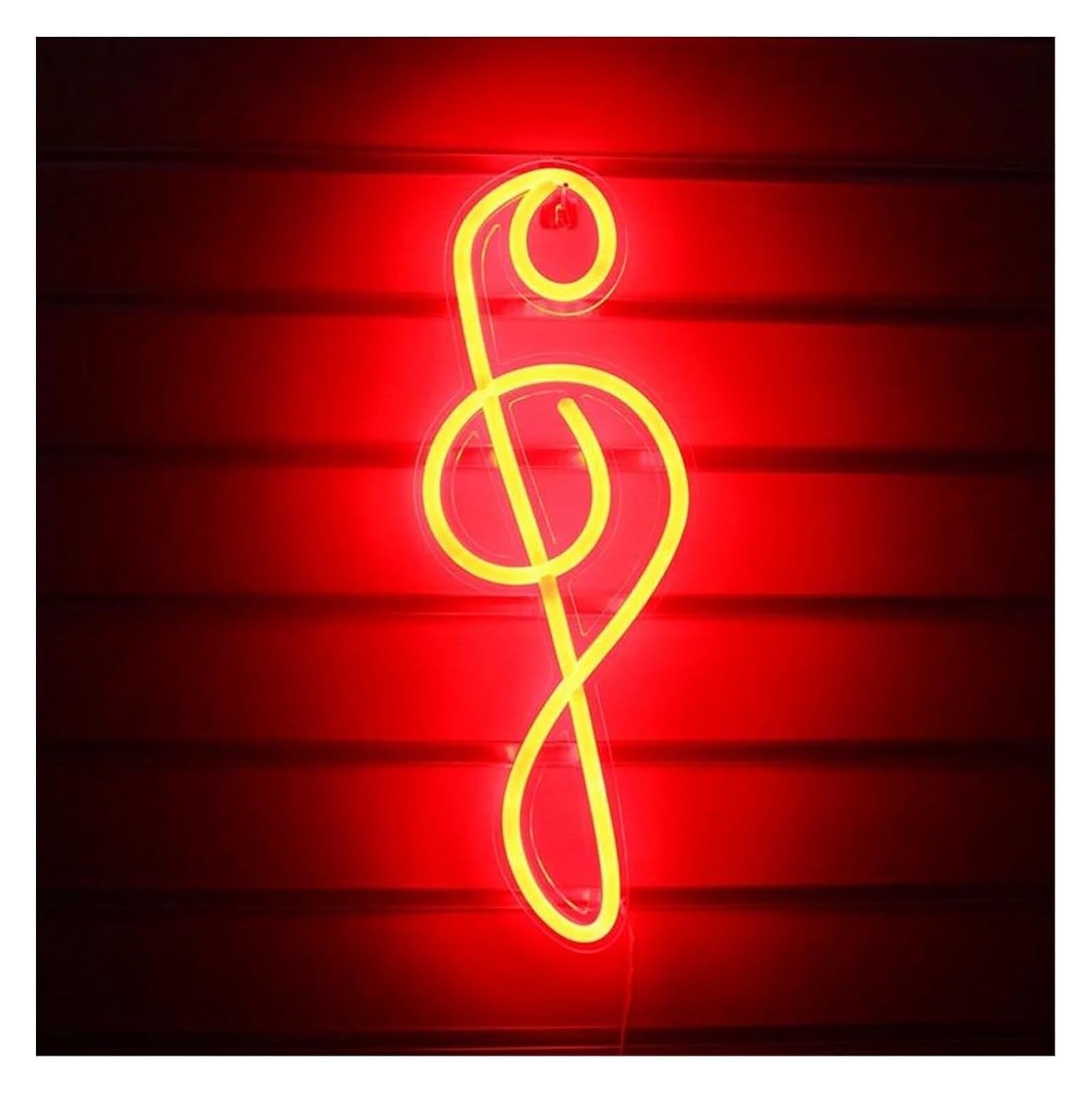 lampada al neon Insegne al neon, luci a LED con note musicali, lampade da parete artistiche per camera letto, negozio, sala feste