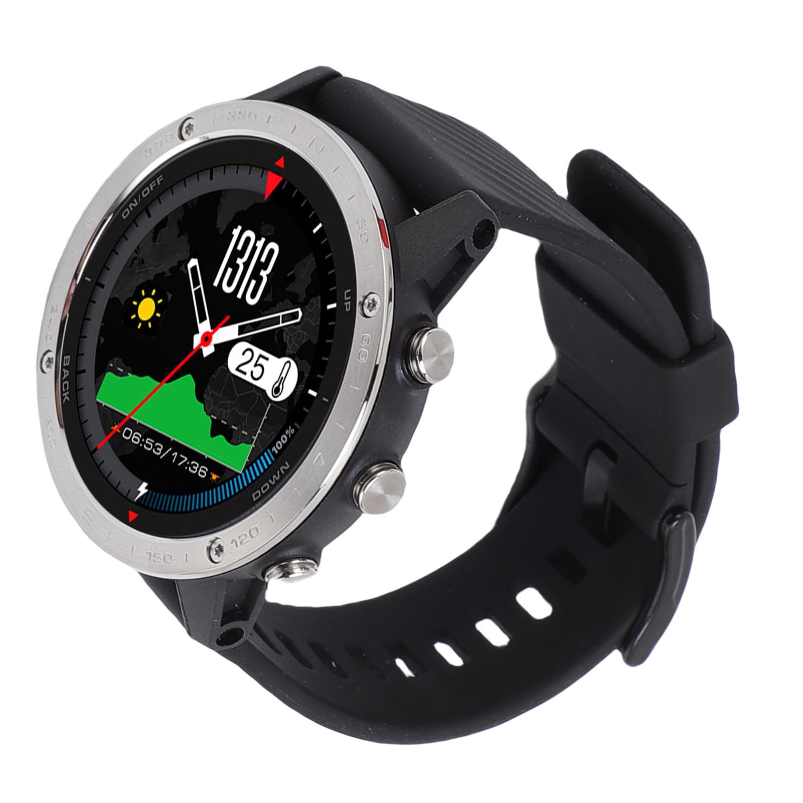 GOWENIC Montre de Natation pour Hommes Femmes 50M Etanche (Black)