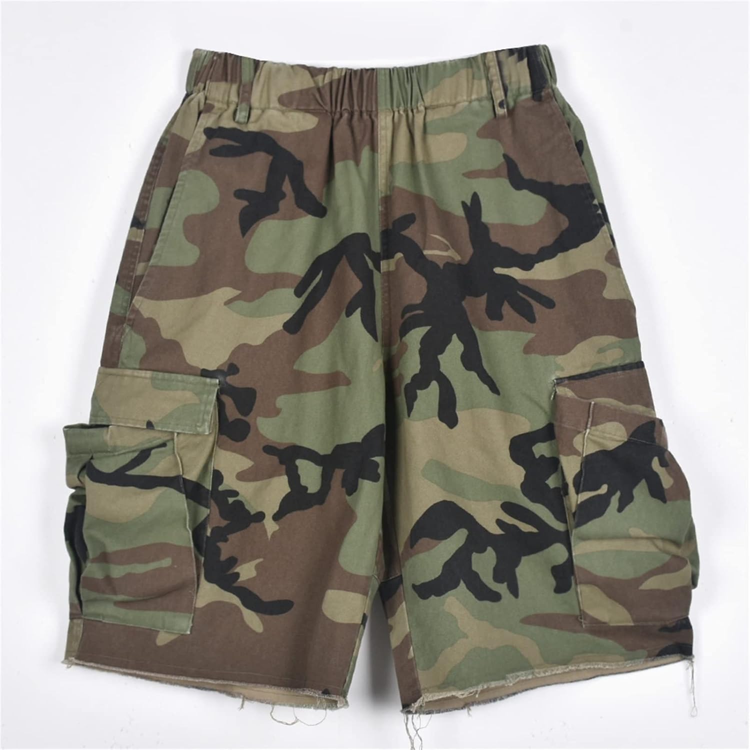 Famnbro Women Camo Shorts Slim Fit Camouflage Cargo Shorts Casual Army Fatigue Shorts with Pockets - Image 5