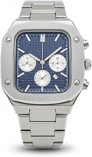 ساعة أنالوج من الفولاذ المقاوم للصدأ، ساعة كلاسيكية بسوار من الصلب المتين، تصميم أنيق للارتداء اليومي للرجال