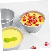 Vista 8 de HOLIDYOYO 6pcs Non Stick Pudding Cups Cookie Mold Flanera Metal Baking Egg Tart Mold Muffin Cake Baking Molds Cake Stencils Mini Tart Pans