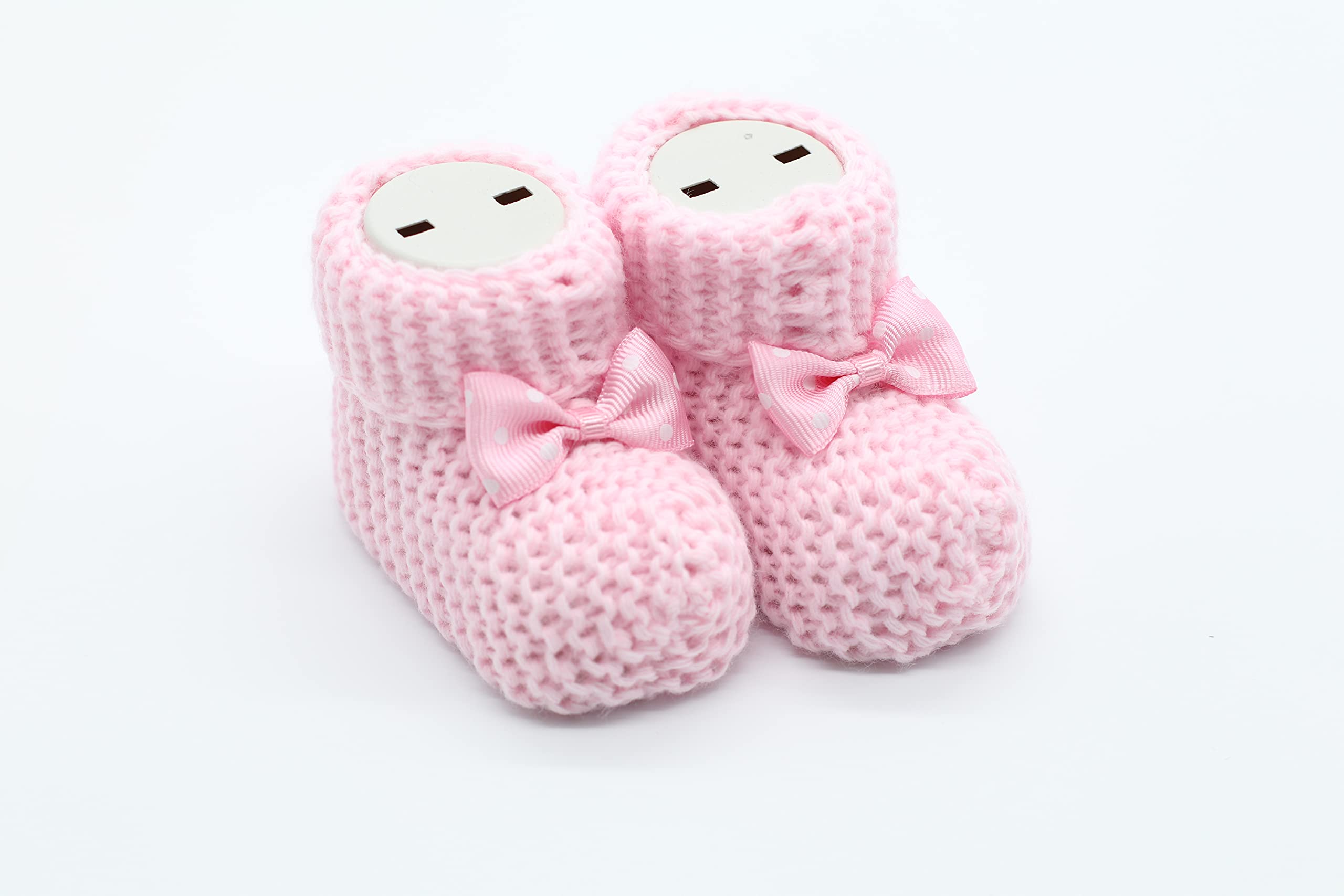 Weiche Babyschuhe gestrickt, Babychucks Unisex Strickschuhe, warme gehäkelte Stricksocken Patik für Neugeborene 0-6M
