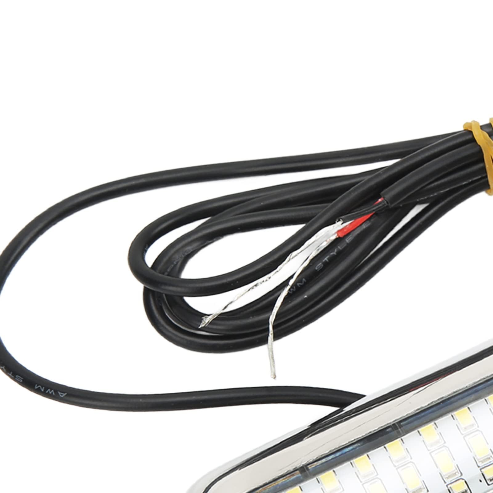 Ejoyous Luci a LED marine, luci a LED impermeabili per barche, 42 LED, luce subacquea, illuminazione subacquea per imbarcazioni, luci per barche marine per yacht, luce bianca