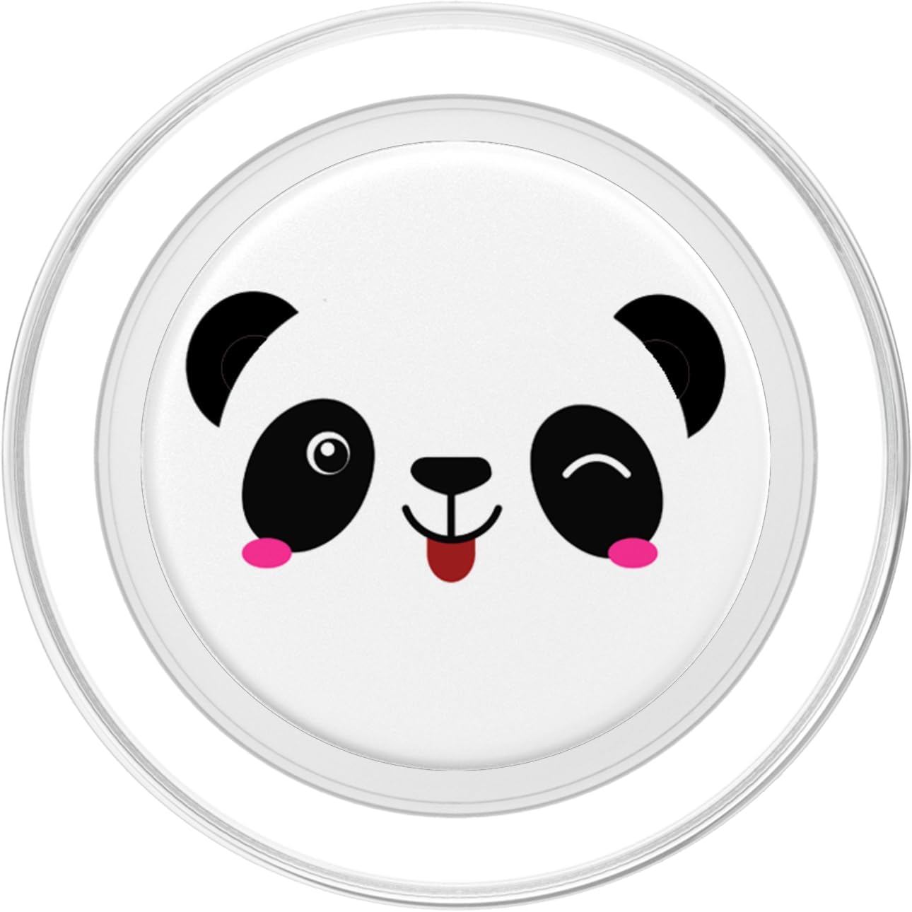 Cute Panda Face Funny Panda Bear PopSockets MagSafe PopGrip for iPhone