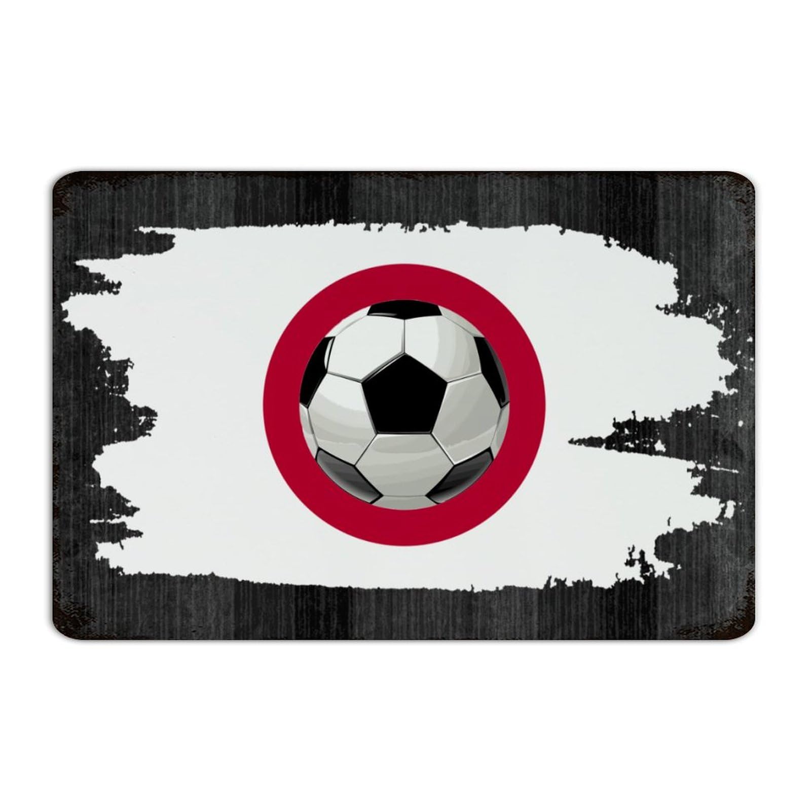 Déco murale football japonais en métal pour une salle à manger animée