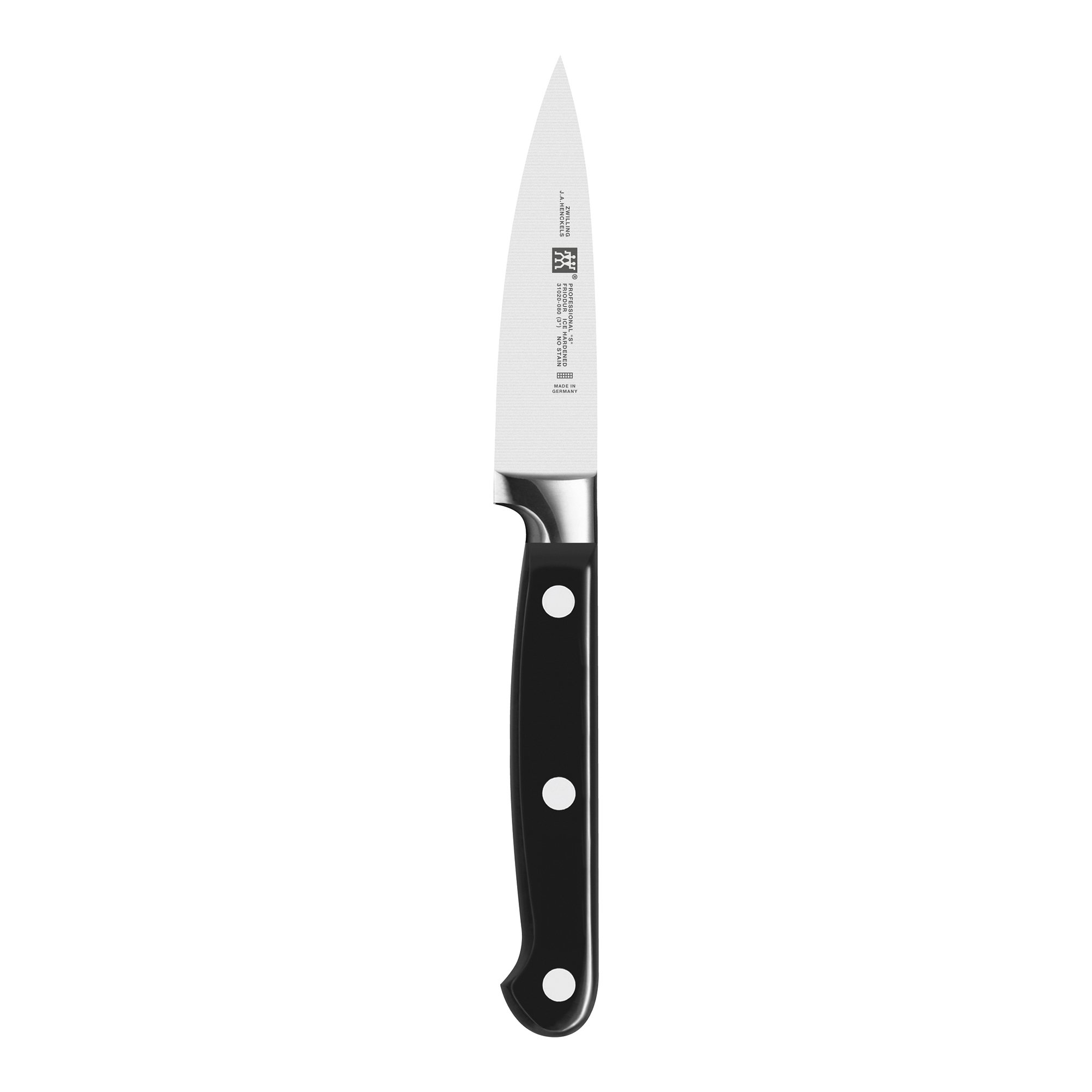 ZWILLING Professional S Paring Knife, 3", Black/Stainless Steel