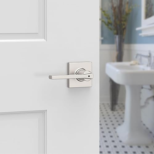 Miniatura 59 de Kwikset Casey - Manija de bloqueo de puerta de entrada, entrada exterior con llave segura, mango reversible, tecnología de seguridad SmartKey Re-Key