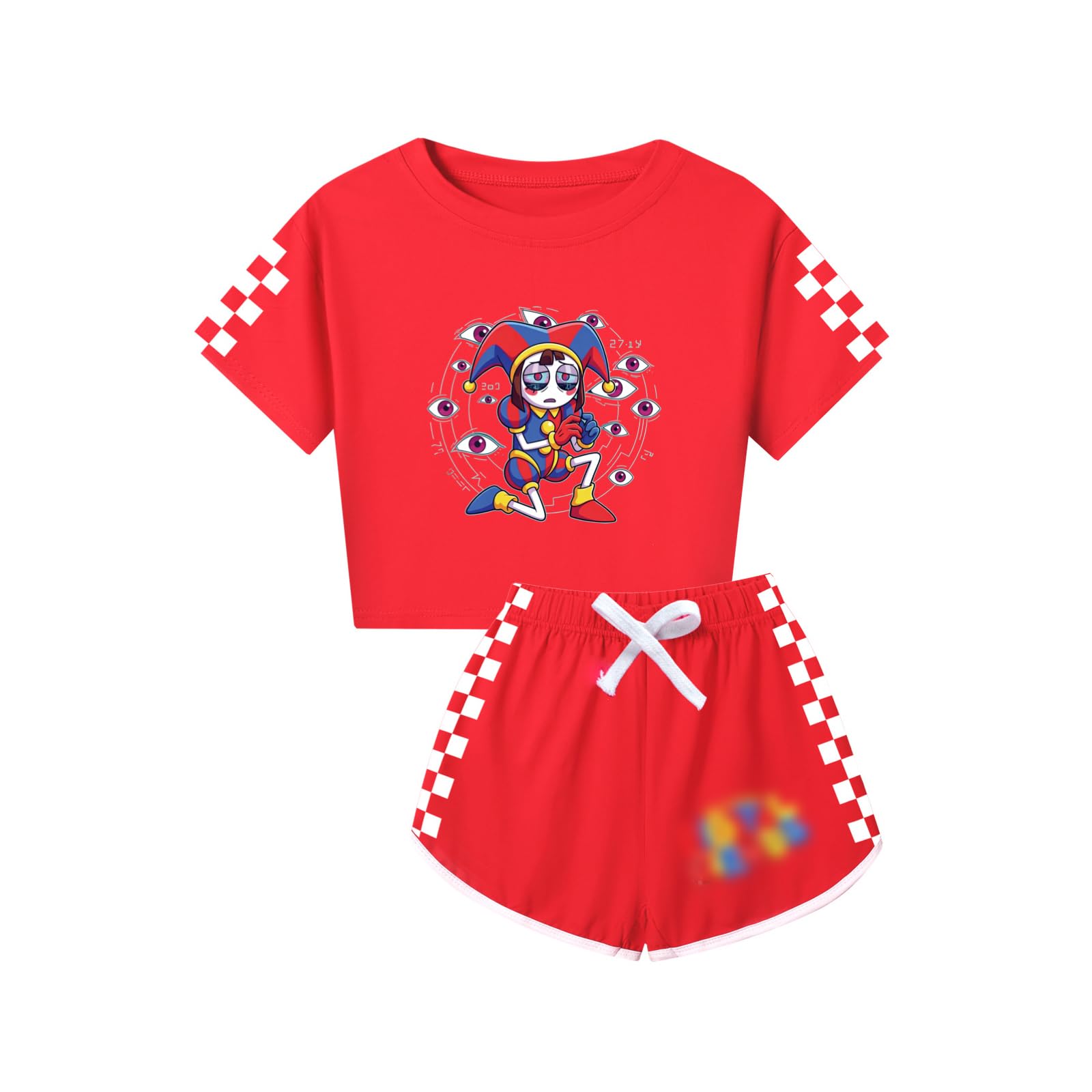 Circus Tracksuit Kids 2PC T-Shirt and Shorts Summer Outfit Tracksuit Set