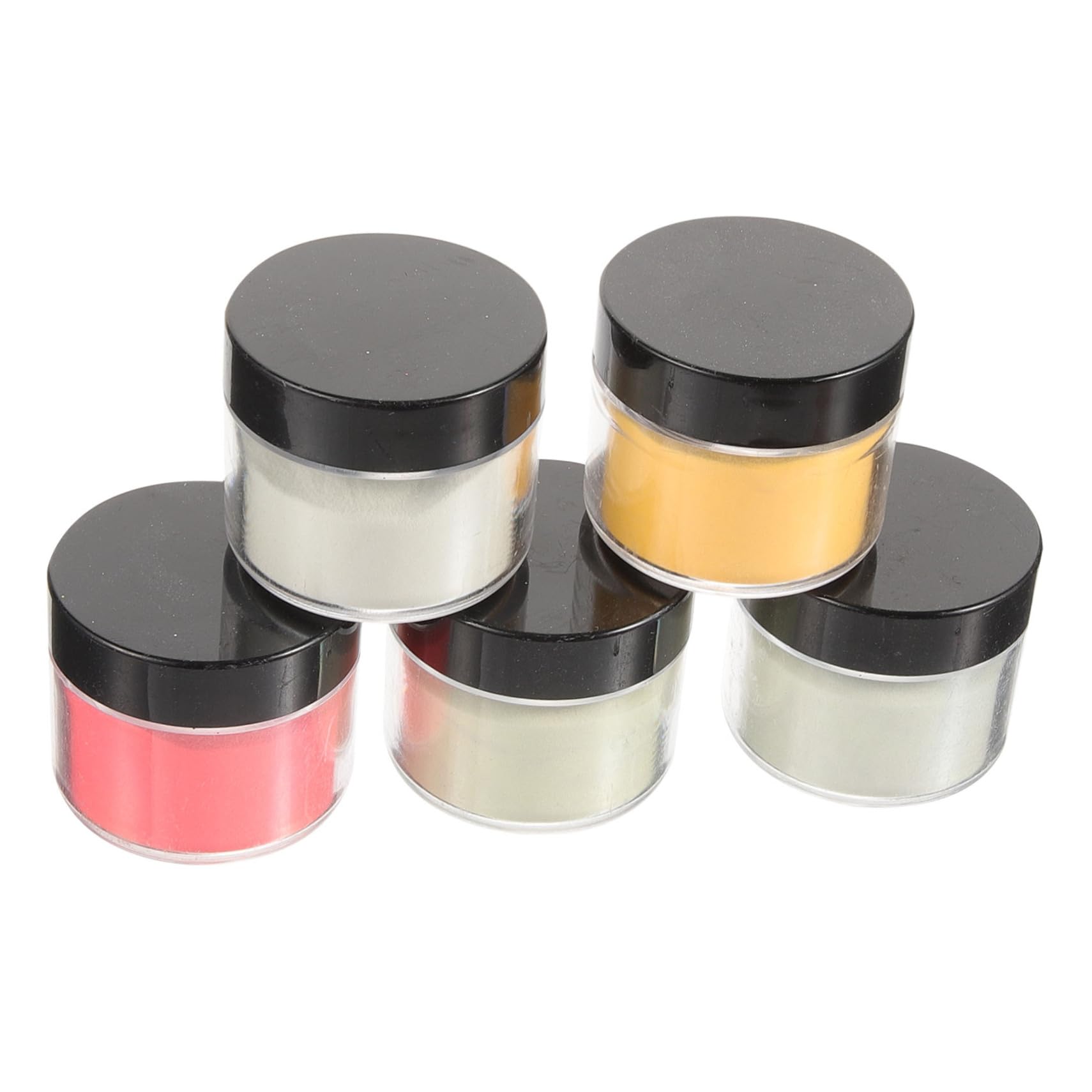 KONTONTY Epoxy Resin Pigment Powder Lip Gloss Eye Shadow DIY Craft Supplies 5pcs