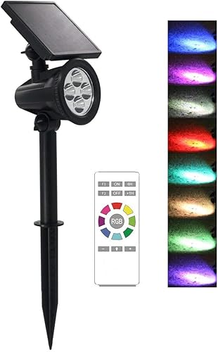 Miniatura 1 de Suneng Power Luces solares para exteriores, cambio de color al aire libre, control remoto, paisaje, árbol, impermeable, luces LED de seguridad para