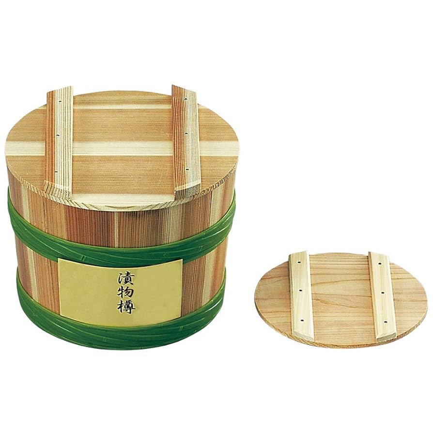 木製 樽 漬物 新品 星野工業 木製 漬物樽 6L 天然杉 Pタガ つけもの樽 漬物桶 日本