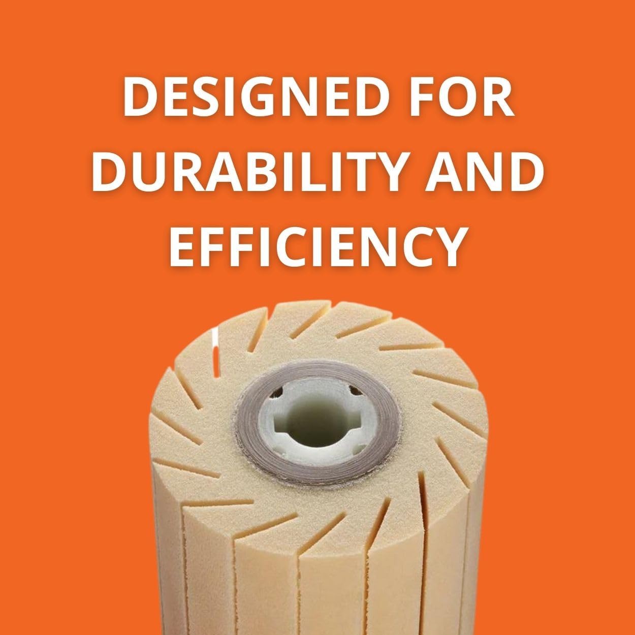 Fein Expansion Roller for WPO 14-25E Finisher - Securely Holds Abrasive Sleeves for Smooth, Vibration-Free Sanding & Polishing, 4" x 4" Diameter, 3/4" Bore - 63806192010
