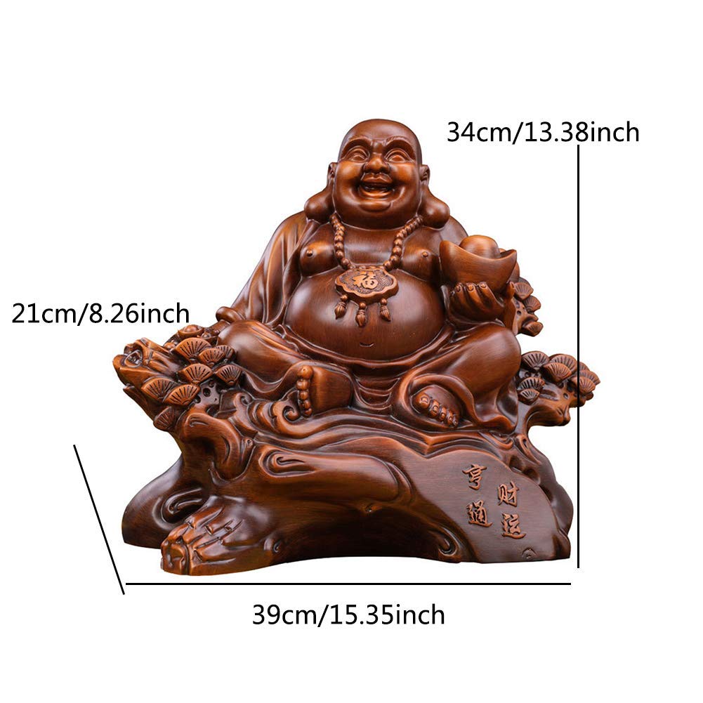 Amazon.co.jp: 彫刻 笑い仏の置物 像 大型風水装飾品 マイトレーヤ 富