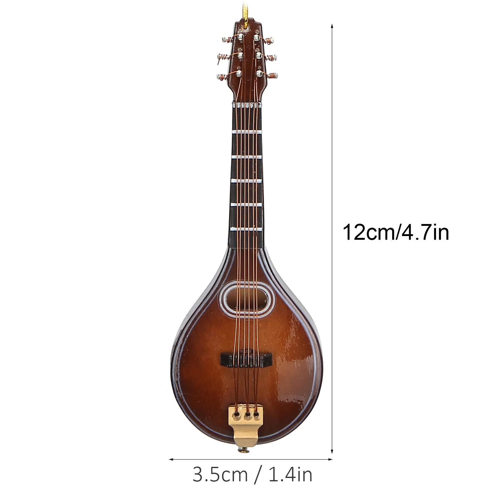 Mandoline Décoration Mandoline Mignon Mini Modèle Instrument de Musique Miniature Mandoline 10cm pour Enfants Amateurs de Musique Décoration de Maison