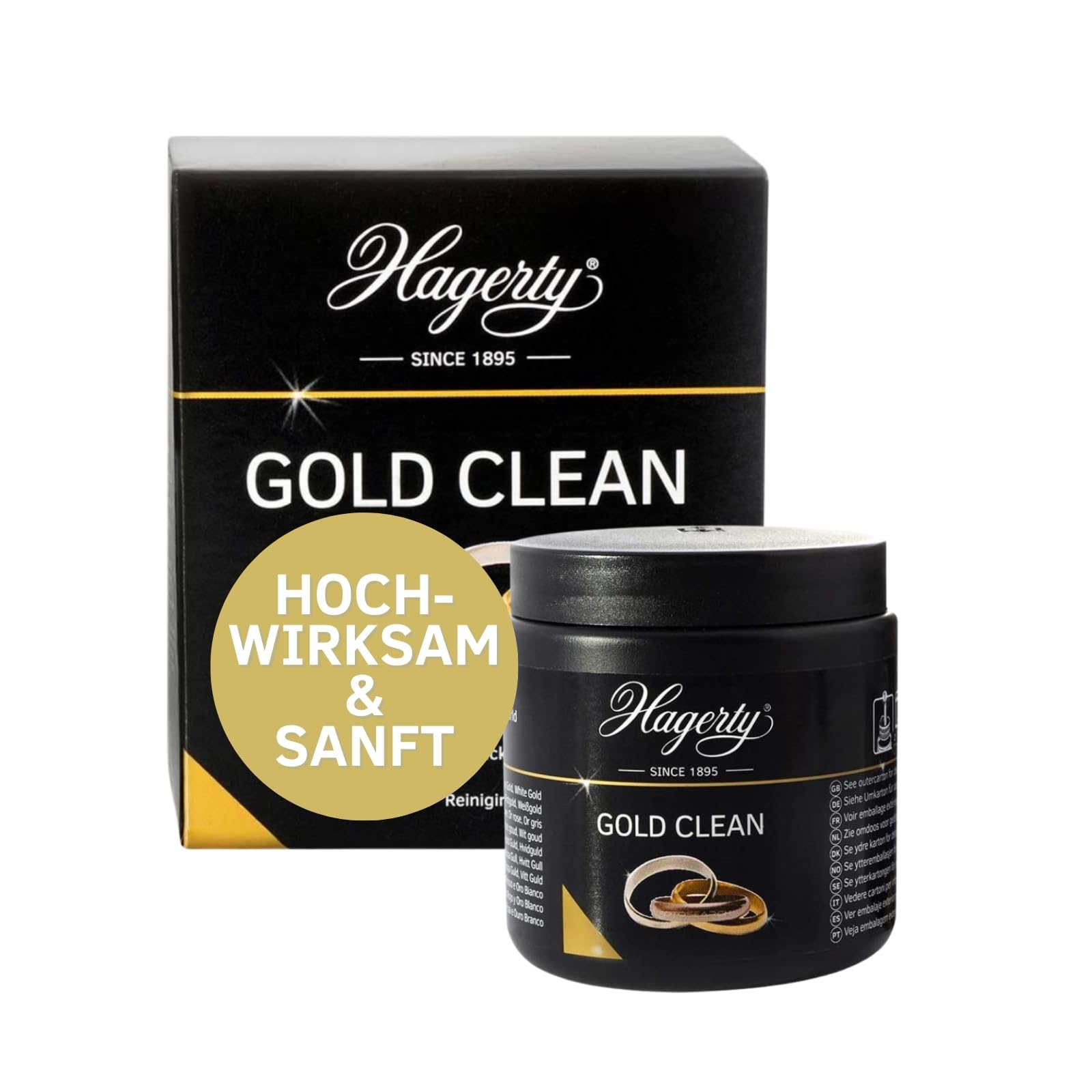 Silbo Goldbad Reinigungsbad 150ml - Einfache Schmuckreinigung Mit Tauchsieb